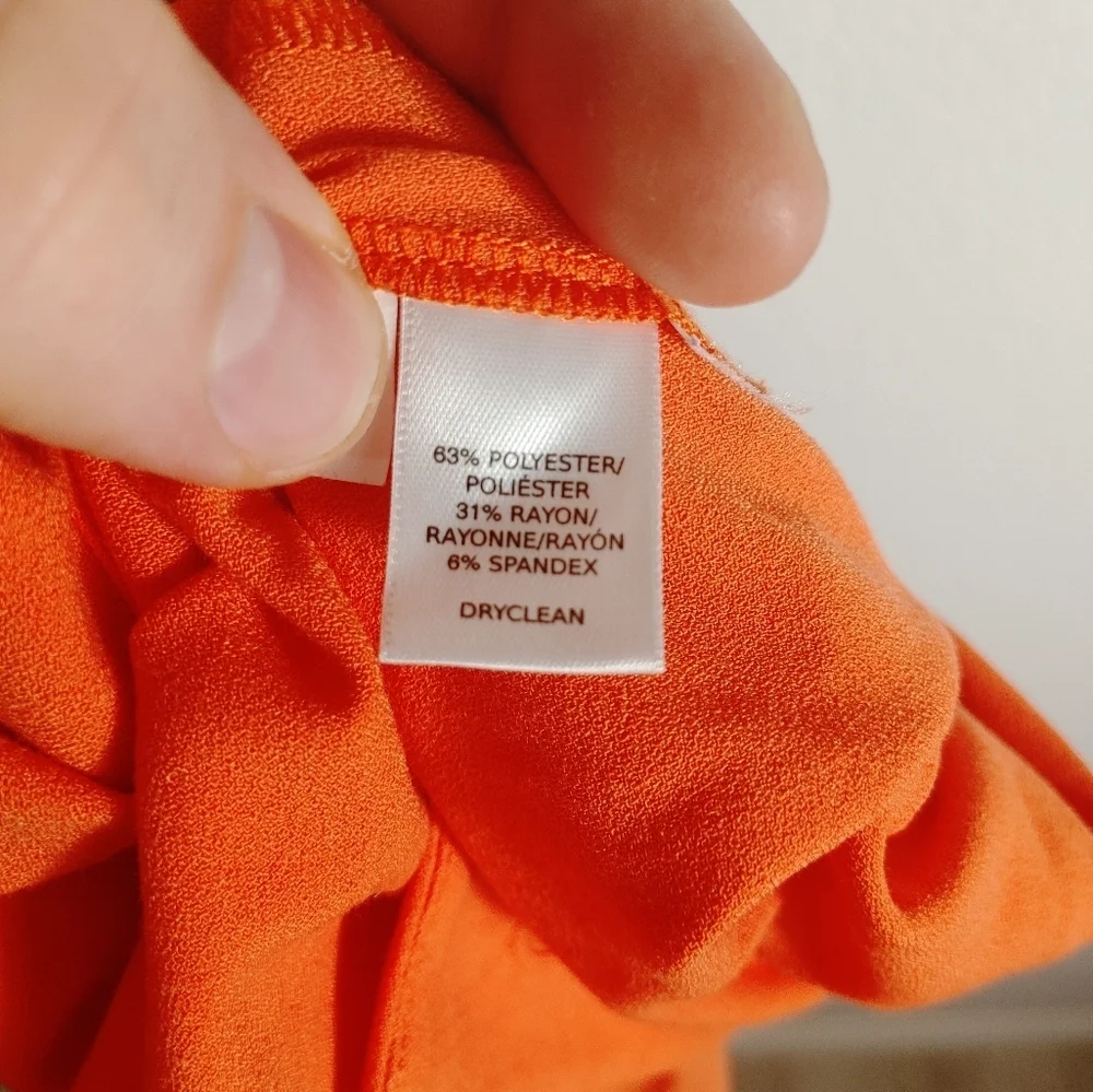 Loft orange shift‎ dress 12